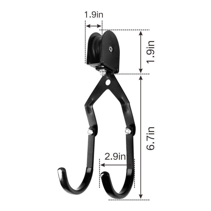 ASMSW Kayak Ceiling Storage Bike Ceiling Mount Kayak Hoist Lift Storage Garage Pulley System for Canoe Paddleboard Bike Ladder 100 lbs Capacity with Straps - Image 5